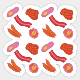 English Breakfast Pattern Sticker